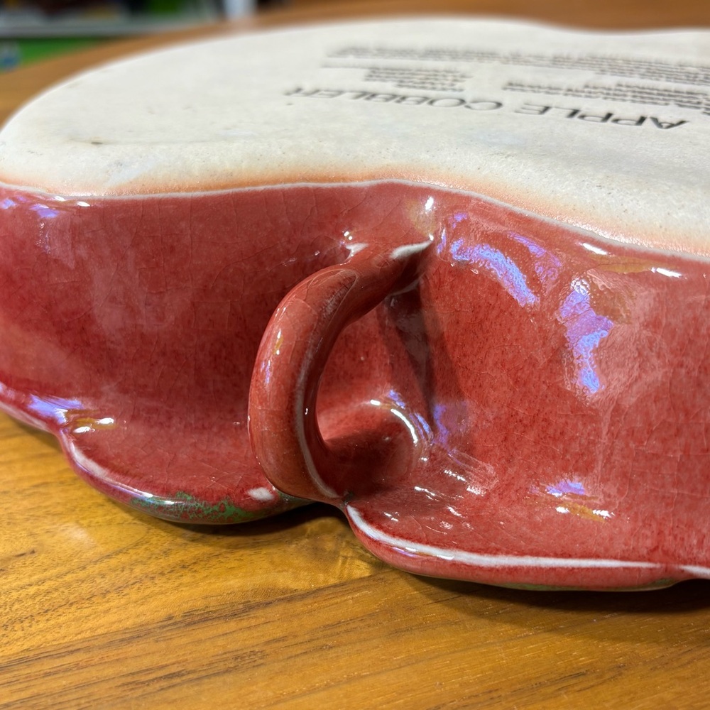 Vintage ceramic Apple Cobbler recipe baking dish - Picture 6 of 6